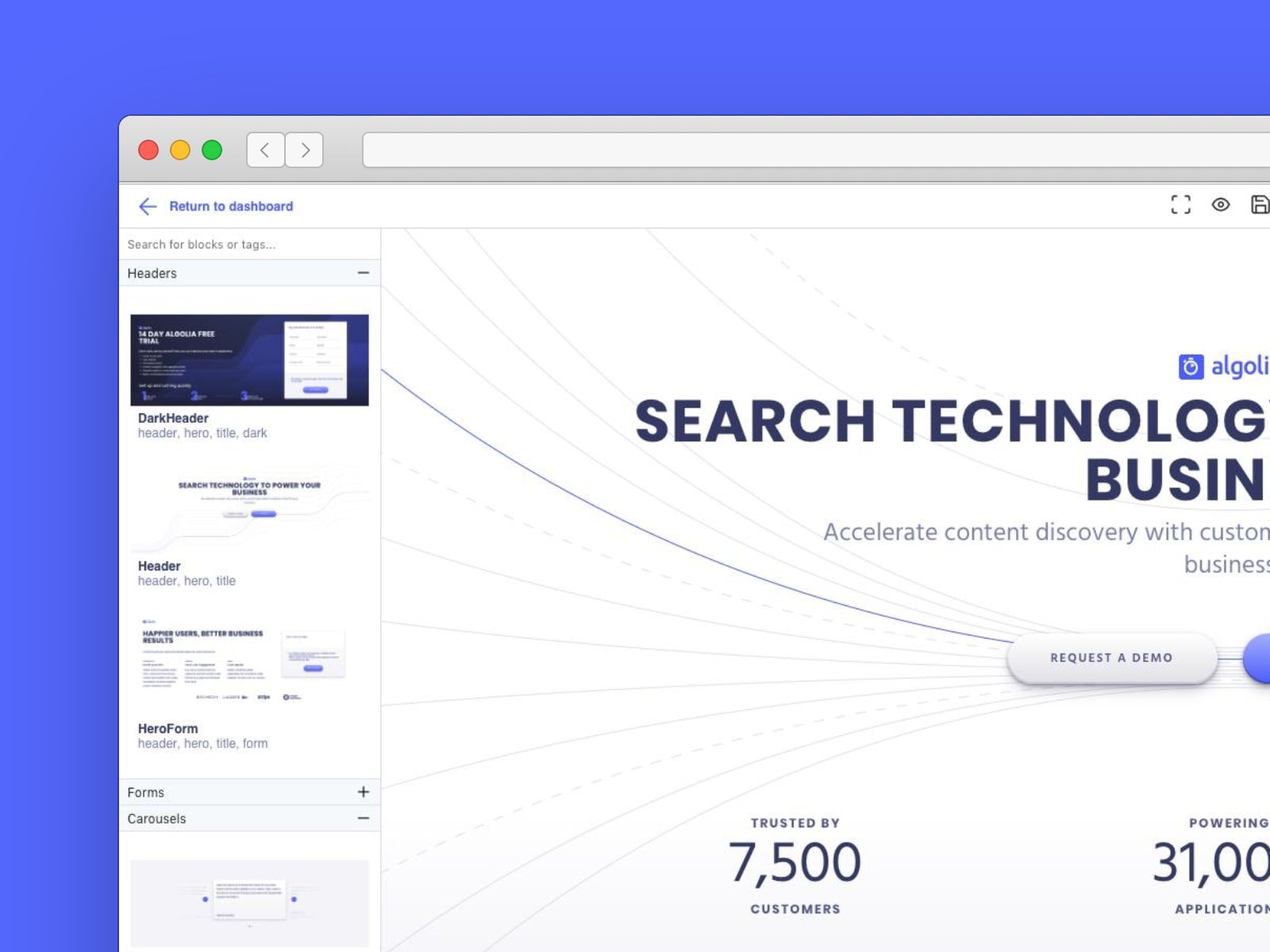 Scaling Landing Page Creation with a WYSIWYG Editor